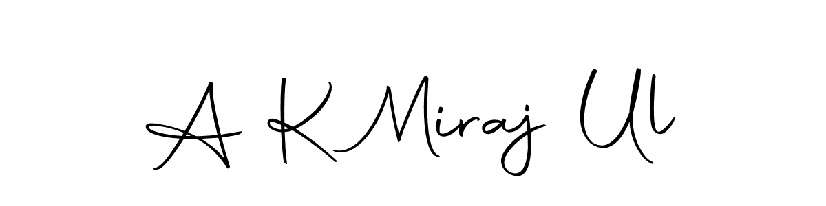 Use a signature maker to create a handwritten signature online. With this signature software, you can design (Autography-DOLnW) your own signature for name A K Miraj Ul. A K Miraj Ul signature style 10 images and pictures png