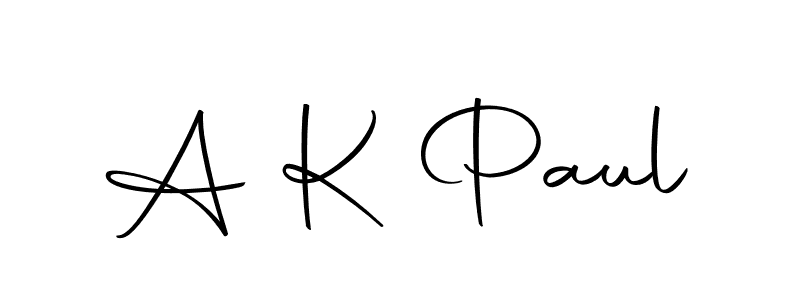 You should practise on your own different ways (Autography-DOLnW) to write your name (A K Paul) in signature. don't let someone else do it for you. A K Paul signature style 10 images and pictures png