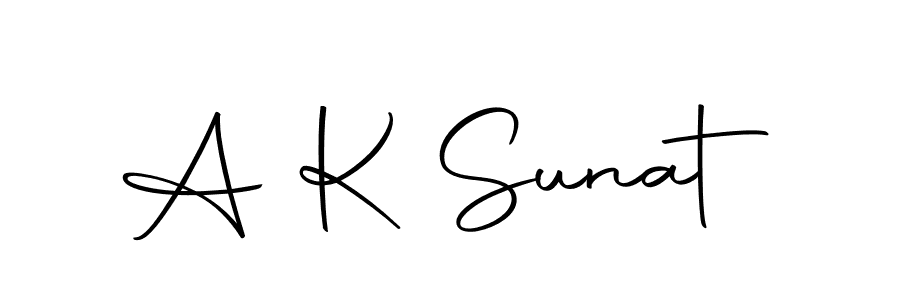 Make a short A K Sunat signature style. Manage your documents anywhere anytime using Autography-DOLnW. Create and add eSignatures, submit forms, share and send files easily. A K Sunat signature style 10 images and pictures png