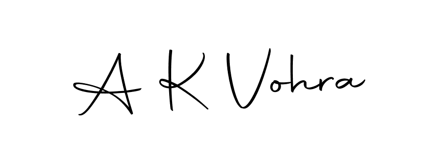 The best way (Autography-DOLnW) to make a short signature is to pick only two or three words in your name. The name A K Vohra include a total of six letters. For converting this name. A K Vohra signature style 10 images and pictures png