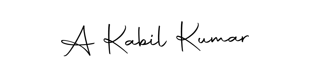 Make a beautiful signature design for name A Kabil Kumar. Use this online signature maker to create a handwritten signature for free. A Kabil Kumar signature style 10 images and pictures png