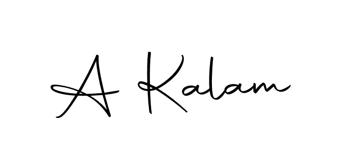 You should practise on your own different ways (Autography-DOLnW) to write your name (A Kalam) in signature. don't let someone else do it for you. A Kalam signature style 10 images and pictures png