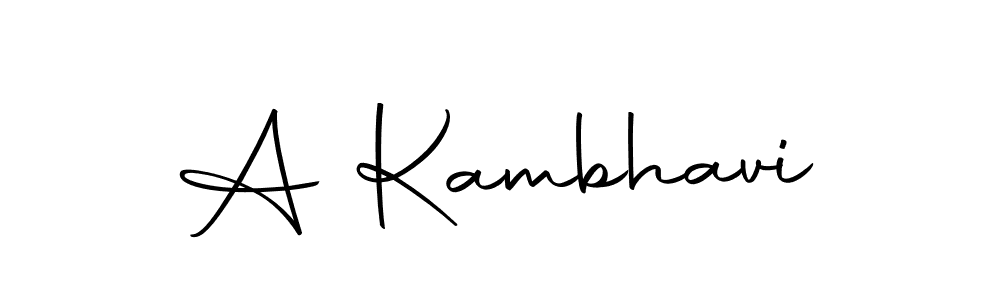 Design your own signature with our free online signature maker. With this signature software, you can create a handwritten (Autography-DOLnW) signature for name A Kambhavi. A Kambhavi signature style 10 images and pictures png