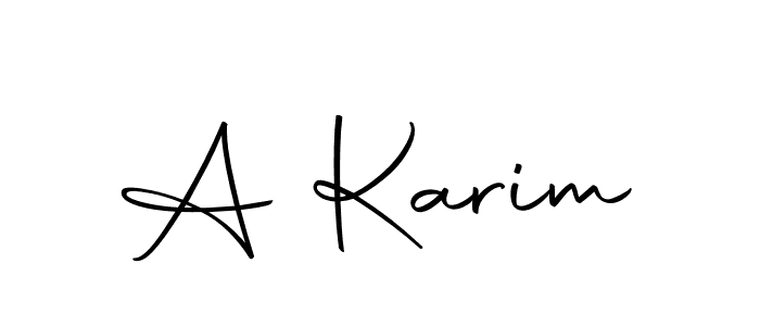 Also we have A Karim name is the best signature style. Create professional handwritten signature collection using Autography-DOLnW autograph style. A Karim signature style 10 images and pictures png