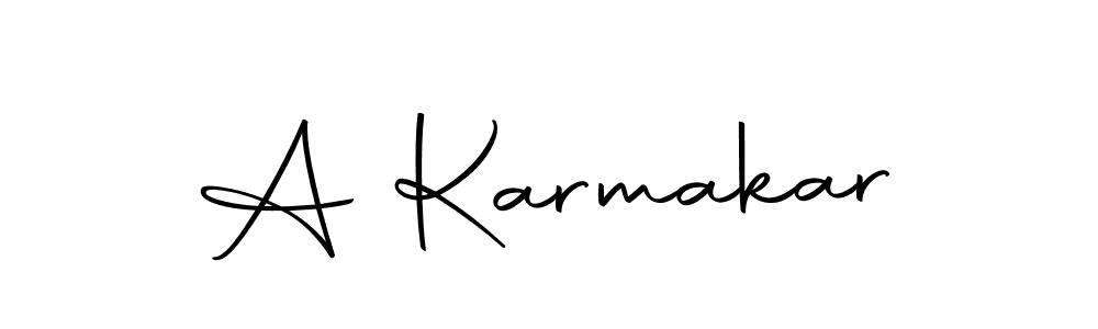 Create a beautiful signature design for name A Karmakar. With this signature (Autography-DOLnW) fonts, you can make a handwritten signature for free. A Karmakar signature style 10 images and pictures png