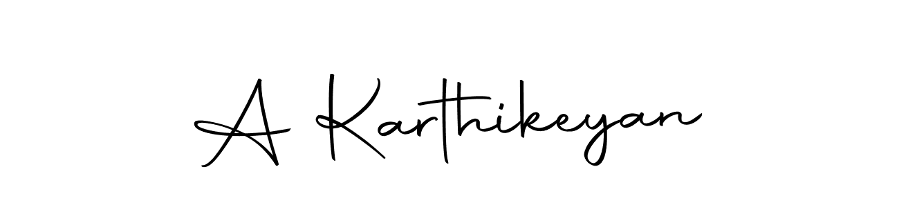 You can use this online signature creator to create a handwritten signature for the name A Karthikeyan. This is the best online autograph maker. A Karthikeyan signature style 10 images and pictures png