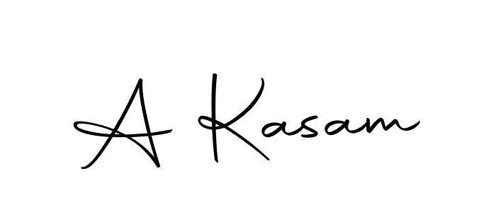 How to make A Kasam signature? Autography-DOLnW is a professional autograph style. Create handwritten signature for A Kasam name. A Kasam signature style 10 images and pictures png
