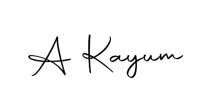 Make a beautiful signature design for name A Kayum. With this signature (Autography-DOLnW) style, you can create a handwritten signature for free. A Kayum signature style 10 images and pictures png