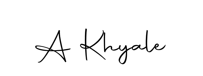 How to make A Khyale name signature. Use Autography-DOLnW style for creating short signs online. This is the latest handwritten sign. A Khyale signature style 10 images and pictures png