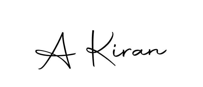 Design your own signature with our free online signature maker. With this signature software, you can create a handwritten (Autography-DOLnW) signature for name A Kiran. A Kiran signature style 10 images and pictures png