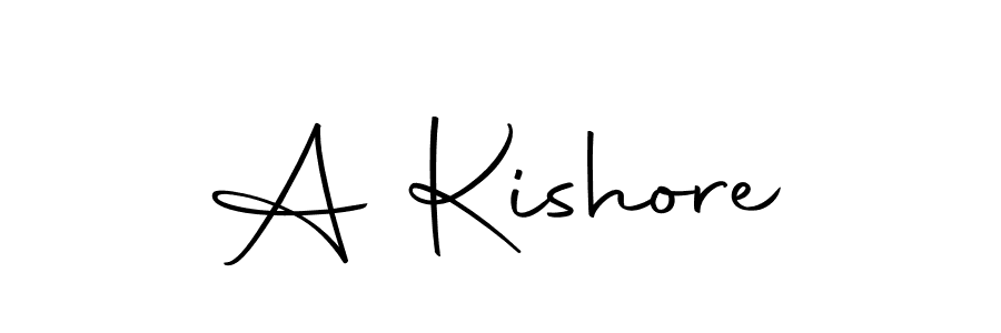 The best way (Autography-DOLnW) to make a short signature is to pick only two or three words in your name. The name A Kishore include a total of six letters. For converting this name. A Kishore signature style 10 images and pictures png