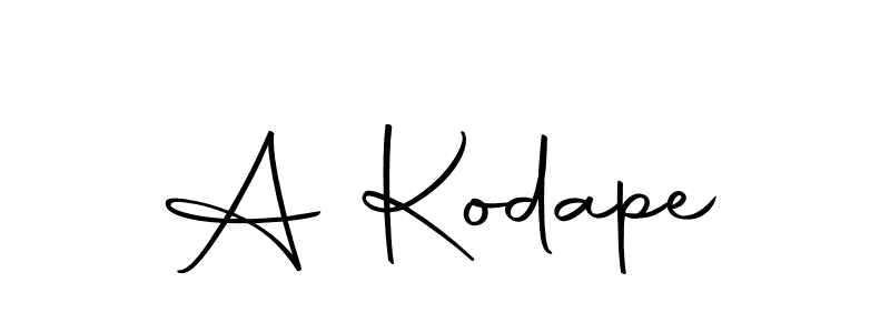 Use a signature maker to create a handwritten signature online. With this signature software, you can design (Autography-DOLnW) your own signature for name A Kodape. A Kodape signature style 10 images and pictures png
