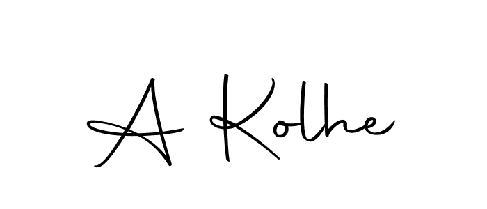 Similarly Autography-DOLnW is the best handwritten signature design. Signature creator online .You can use it as an online autograph creator for name A Kolhe. A Kolhe signature style 10 images and pictures png