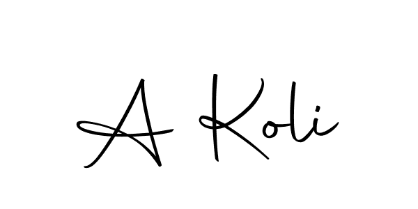 The best way (Autography-DOLnW) to make a short signature is to pick only two or three words in your name. The name A Koli include a total of six letters. For converting this name. A Koli signature style 10 images and pictures png