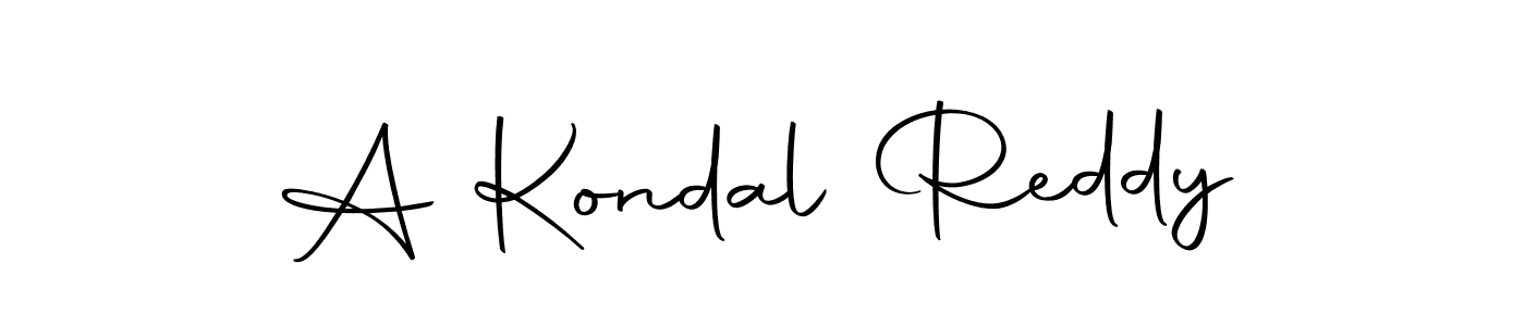 Create a beautiful signature design for name A Kondal Reddy. With this signature (Autography-DOLnW) fonts, you can make a handwritten signature for free. A Kondal Reddy signature style 10 images and pictures png