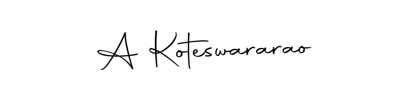 How to make A Koteswararao name signature. Use Autography-DOLnW style for creating short signs online. This is the latest handwritten sign. A Koteswararao signature style 10 images and pictures png