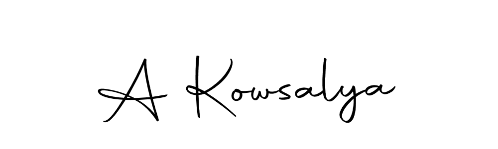 You should practise on your own different ways (Autography-DOLnW) to write your name (A Kowsalya) in signature. don't let someone else do it for you. A Kowsalya signature style 10 images and pictures png