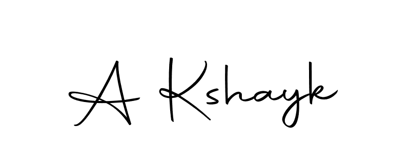 How to make A Kshayk signature? Autography-DOLnW is a professional autograph style. Create handwritten signature for A Kshayk name. A Kshayk signature style 10 images and pictures png