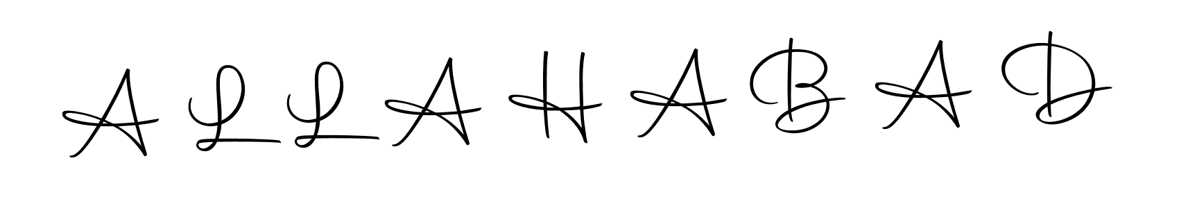 The best way (Autography-DOLnW) to make a short signature is to pick only two or three words in your name. The name A L L A H A B A D include a total of six letters. For converting this name. A L L A H A B A D signature style 10 images and pictures png