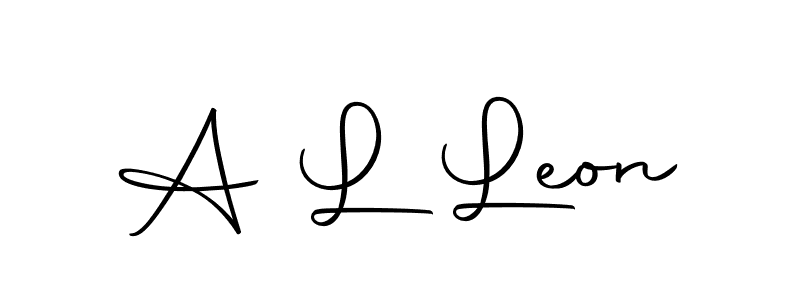 Create a beautiful signature design for name A L Leon. With this signature (Autography-DOLnW) fonts, you can make a handwritten signature for free. A L Leon signature style 10 images and pictures png