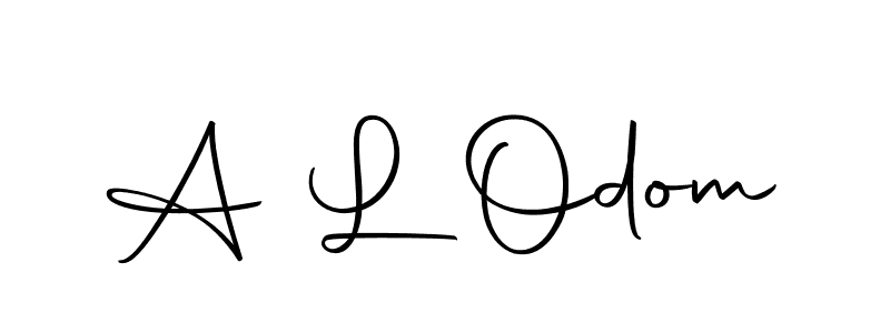 Make a beautiful signature design for name A L Odom. With this signature (Autography-DOLnW) style, you can create a handwritten signature for free. A L Odom signature style 10 images and pictures png