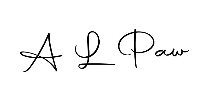 How to make A L Paw name signature. Use Autography-DOLnW style for creating short signs online. This is the latest handwritten sign. A L Paw signature style 10 images and pictures png