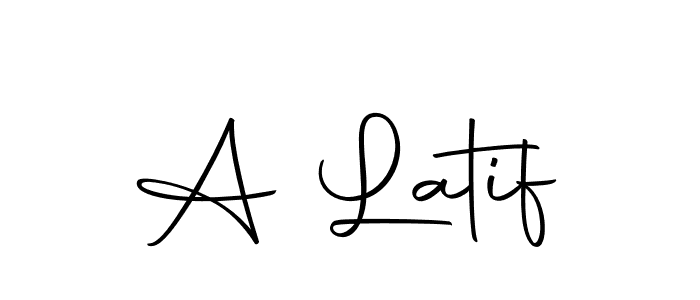 Design your own signature with our free online signature maker. With this signature software, you can create a handwritten (Autography-DOLnW) signature for name A Latif. A Latif signature style 10 images and pictures png