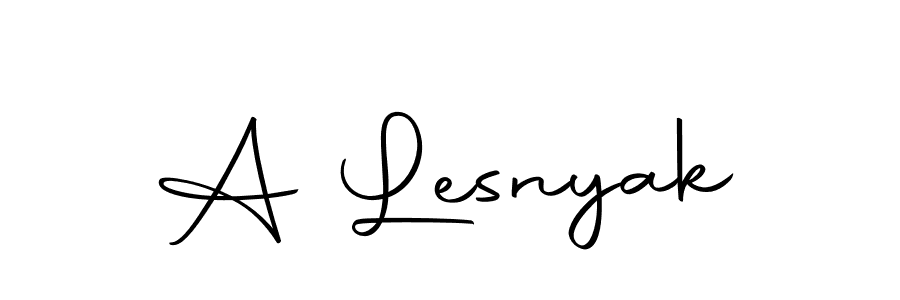 How to make A Lesnyak signature? Autography-DOLnW is a professional autograph style. Create handwritten signature for A Lesnyak name. A Lesnyak signature style 10 images and pictures png