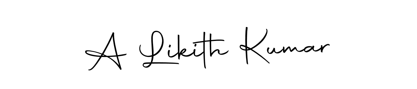 Design your own signature with our free online signature maker. With this signature software, you can create a handwritten (Autography-DOLnW) signature for name A Likith Kumar. A Likith Kumar signature style 10 images and pictures png