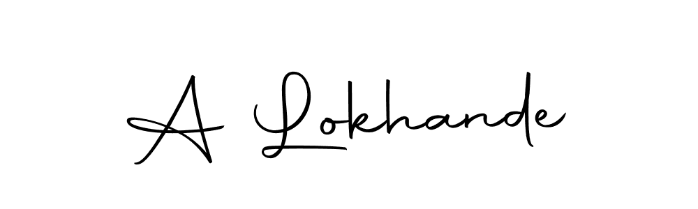 Best and Professional Signature Style for A Lokhande. Autography-DOLnW Best Signature Style Collection. A Lokhande signature style 10 images and pictures png