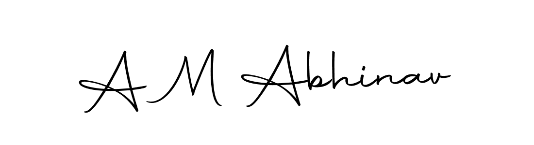 Similarly Autography-DOLnW is the best handwritten signature design. Signature creator online .You can use it as an online autograph creator for name A M Abhinav. A M Abhinav signature style 10 images and pictures png