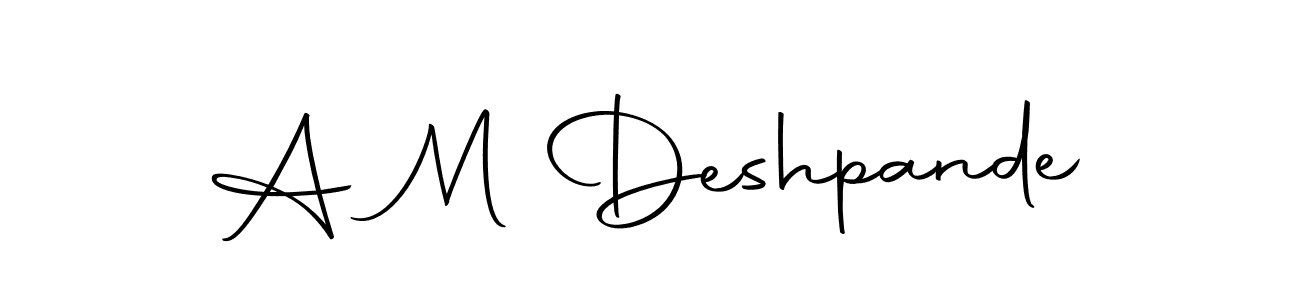 Design your own signature with our free online signature maker. With this signature software, you can create a handwritten (Autography-DOLnW) signature for name A M Deshpande. A M Deshpande signature style 10 images and pictures png