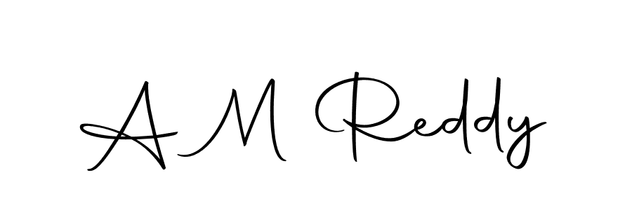 Create a beautiful signature design for name A M Reddy. With this signature (Autography-DOLnW) fonts, you can make a handwritten signature for free. A M Reddy signature style 10 images and pictures png