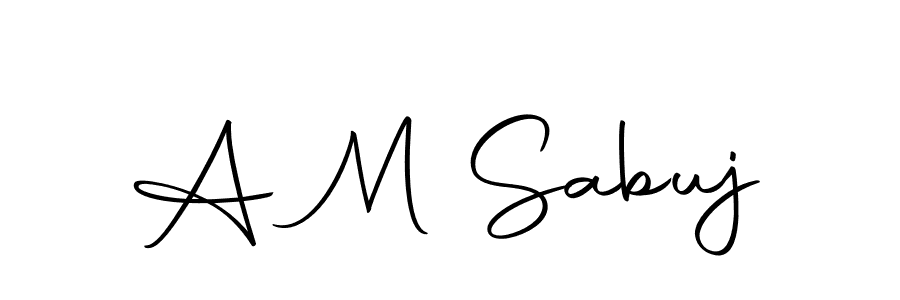 How to make A M Sabuj signature? Autography-DOLnW is a professional autograph style. Create handwritten signature for A M Sabuj name. A M Sabuj signature style 10 images and pictures png