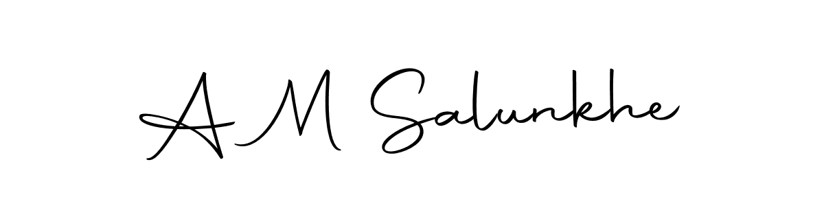 It looks lik you need a new signature style for name A M Salunkhe. Design unique handwritten (Autography-DOLnW) signature with our free signature maker in just a few clicks. A M Salunkhe signature style 10 images and pictures png