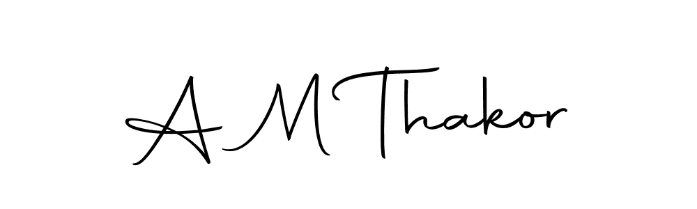 You can use this online signature creator to create a handwritten signature for the name A M Thakor. This is the best online autograph maker. A M Thakor signature style 10 images and pictures png