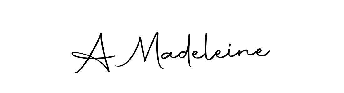 if you are searching for the best signature style for your name A Madeleine. so please give up your signature search. here we have designed multiple signature styles  using Autography-DOLnW. A Madeleine signature style 10 images and pictures png