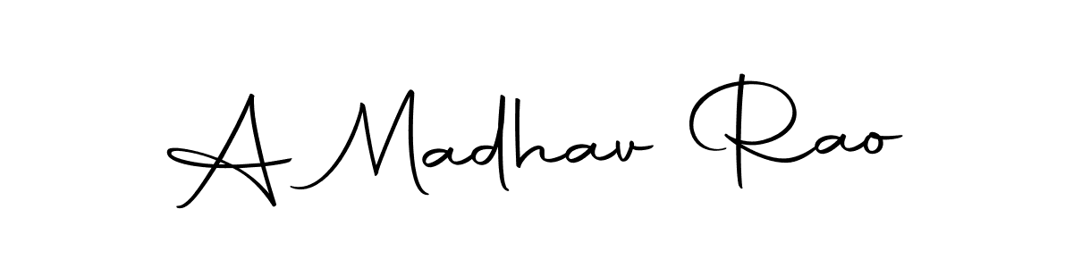 How to make A Madhav Rao signature? Autography-DOLnW is a professional autograph style. Create handwritten signature for A Madhav Rao name. A Madhav Rao signature style 10 images and pictures png