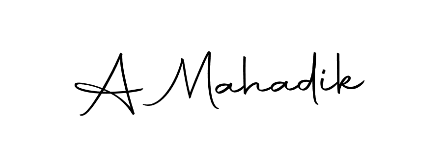 Also we have A Mahadik name is the best signature style. Create professional handwritten signature collection using Autography-DOLnW autograph style. A Mahadik signature style 10 images and pictures png