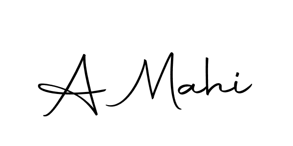 Use a signature maker to create a handwritten signature online. With this signature software, you can design (Autography-DOLnW) your own signature for name A Mahi. A Mahi signature style 10 images and pictures png