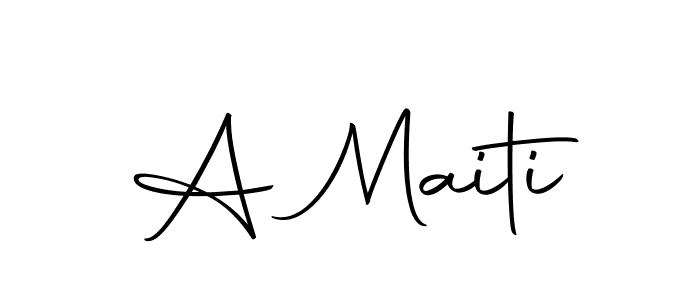 How to make A Maiti signature? Autography-DOLnW is a professional autograph style. Create handwritten signature for A Maiti name. A Maiti signature style 10 images and pictures png