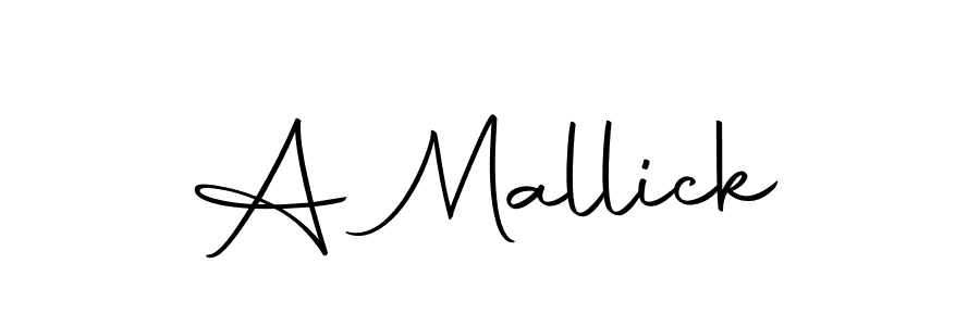 Create a beautiful signature design for name A Mallick. With this signature (Autography-DOLnW) fonts, you can make a handwritten signature for free. A Mallick signature style 10 images and pictures png