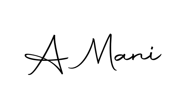 Design your own signature with our free online signature maker. With this signature software, you can create a handwritten (Autography-DOLnW) signature for name A Mani. A Mani signature style 10 images and pictures png