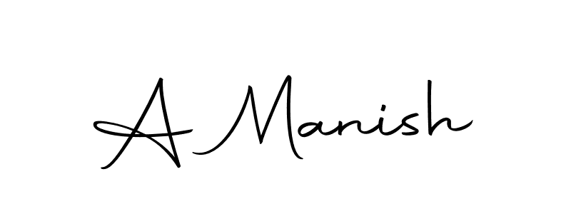 Design your own signature with our free online signature maker. With this signature software, you can create a handwritten (Autography-DOLnW) signature for name A Manish. A Manish signature style 10 images and pictures png