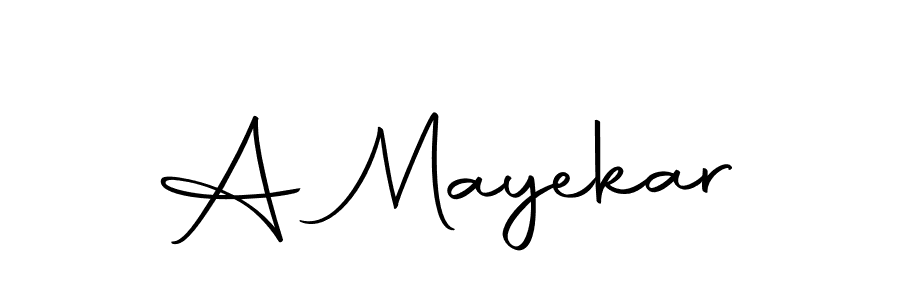 Make a beautiful signature design for name A Mayekar. With this signature (Autography-DOLnW) style, you can create a handwritten signature for free. A Mayekar signature style 10 images and pictures png