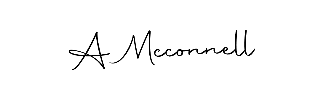 Make a beautiful signature design for name A Mcconnell. With this signature (Autography-DOLnW) style, you can create a handwritten signature for free. A Mcconnell signature style 10 images and pictures png