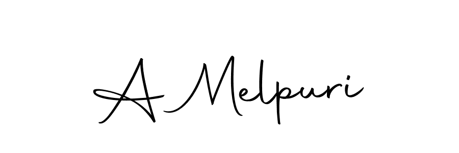 Here are the top 10 professional signature styles for the name A Melpuri. These are the best autograph styles you can use for your name. A Melpuri signature style 10 images and pictures png
