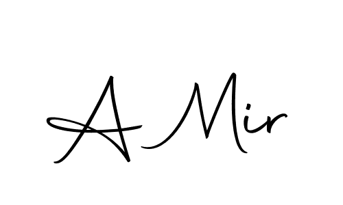 The best way (Autography-DOLnW) to make a short signature is to pick only two or three words in your name. The name A Mir include a total of six letters. For converting this name. A Mir signature style 10 images and pictures png