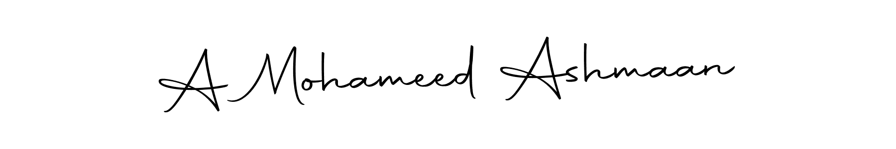 Make a beautiful signature design for name A Mohameed Ashmaan. Use this online signature maker to create a handwritten signature for free. A Mohameed Ashmaan signature style 10 images and pictures png