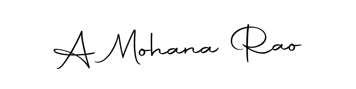 Use a signature maker to create a handwritten signature online. With this signature software, you can design (Autography-DOLnW) your own signature for name A Mohana Rao. A Mohana Rao signature style 10 images and pictures png